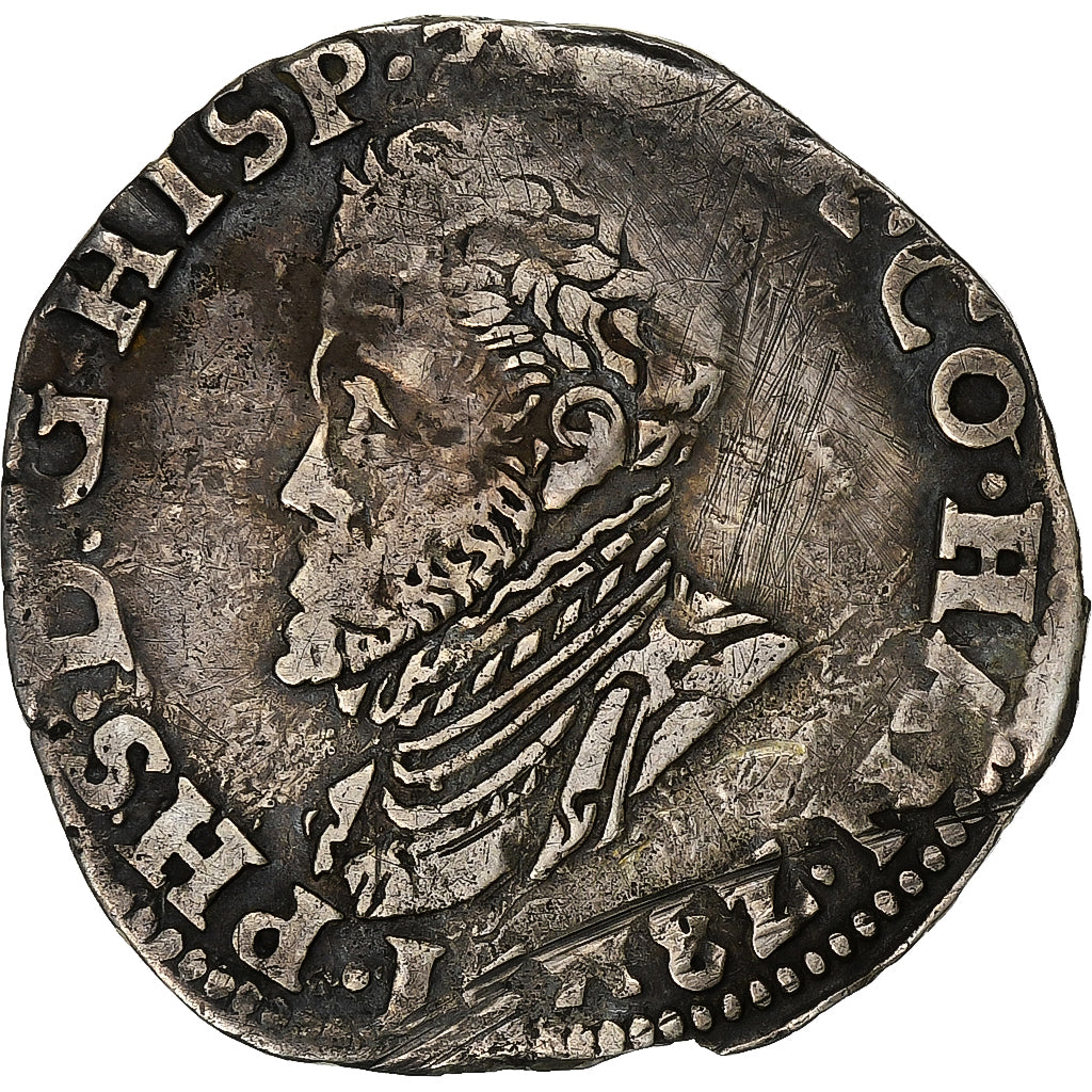 Spanish Netherlands, County of Hainaut, Philip II, 1/10 Philipsdaalder, 1582