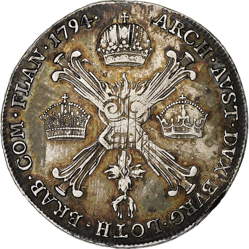 Austrian Netherlands, Franz II, 1/4 Kronenthaler, 1794, Vienna, Silver