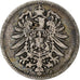 Alemanha, Wilhelm I, Mark, 1875, Frankfurt, Prata, VF(30-35), KM:7