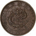 China, HUNAN PROVINCE, Guangxu, 10 Cash, 1906, Cobre, MBC+, KM:10