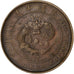 Chine, Province de Kwangtung, Guangxu, 10 Cash, 1907, Cuivre, TTB+, KM:10