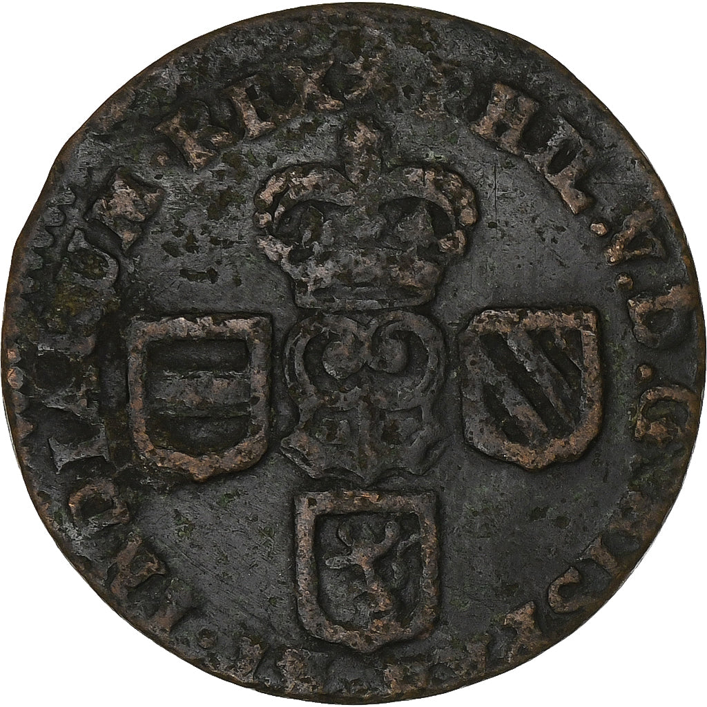 Spanish Netherlands, County of Namur, Philip V, Liard, 1710, Namur, Copper