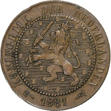 Netherlands, Willem III, 2-1/2 Cent, 1881, Utrecht, Bronze, EF(40-45), KM:108