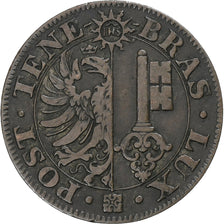 Canton of Geneva, 5 Centimes, 1840, Geneva, Copper, EF(40-45), KM:131