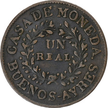 Argentina, Real, 1840, Buenos Aires, Rame, BB, KM:7