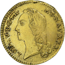 France, Jeton, Louis XV, Statue de Louis XV à Bordeaux, 1743, Laiton, TTB