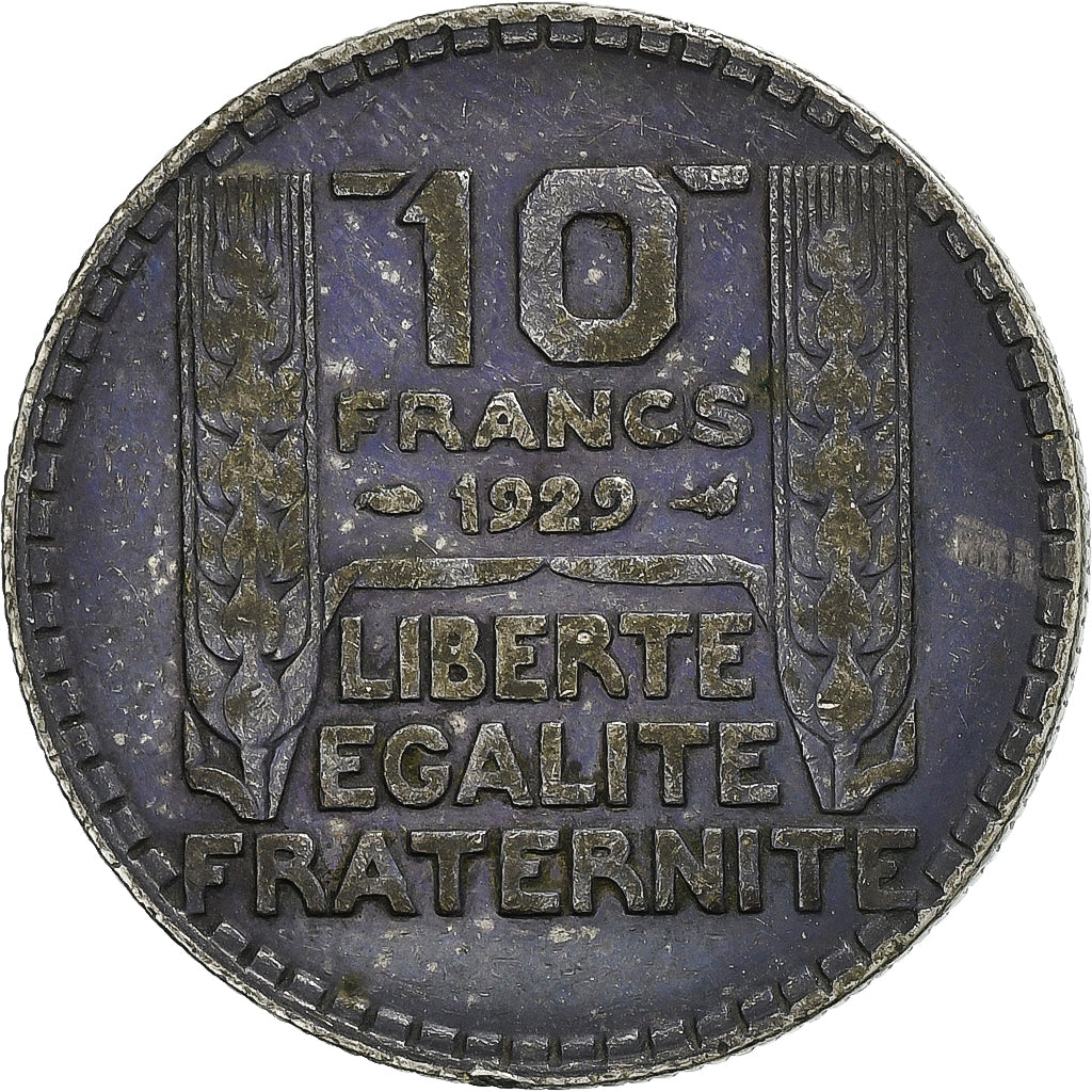 Frankreich, 10 Francs, Turin, 1929, Paris, Silber, S+, Gadoury:801, KM:878