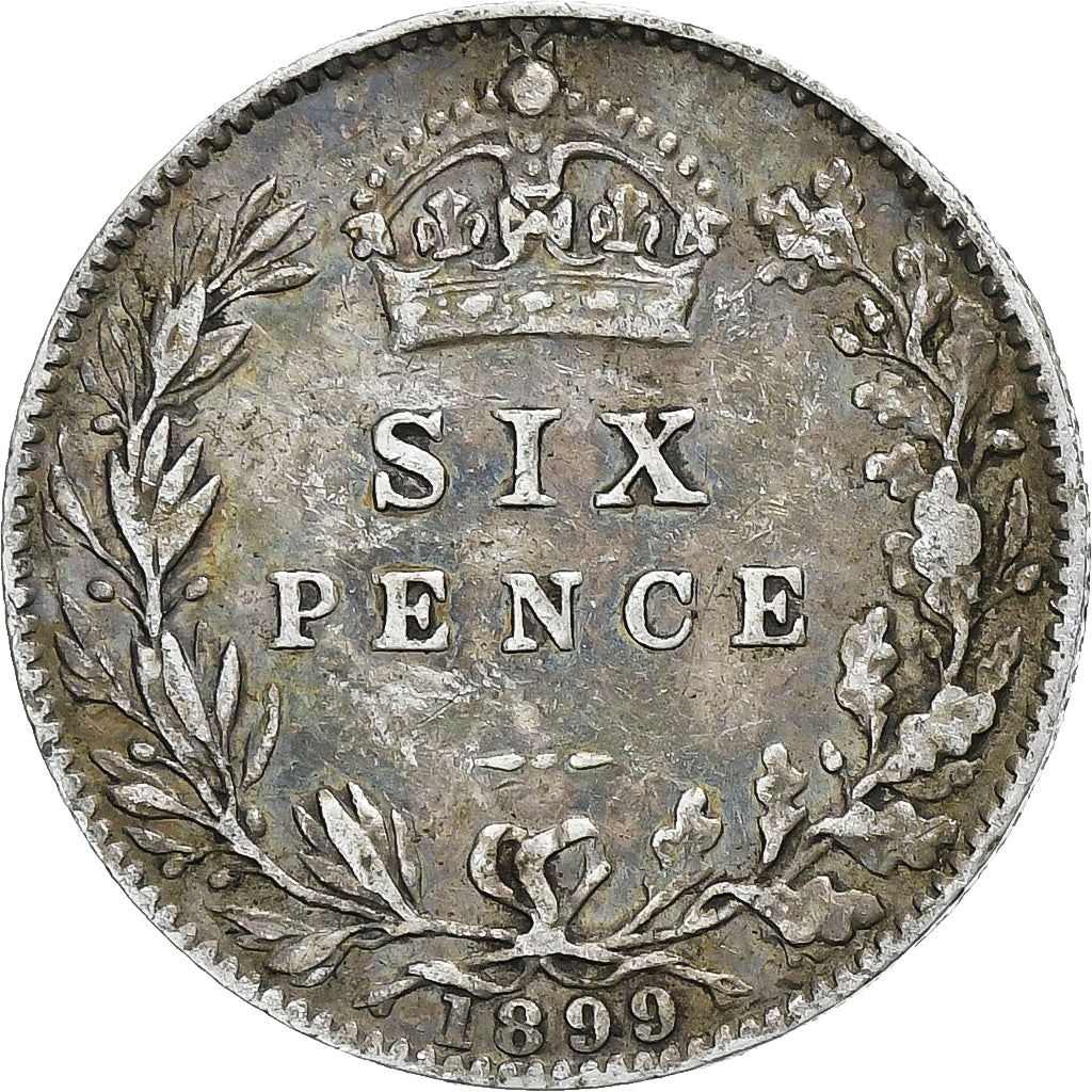 United Kingdom, Victoria, 6 Pence, 1899, London, Silver, EF(40-45), KM:779