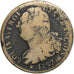 France, Louis XVI, 2 sols François, 1792 / AN 4, Marseille, Copper, VF(20-25)
