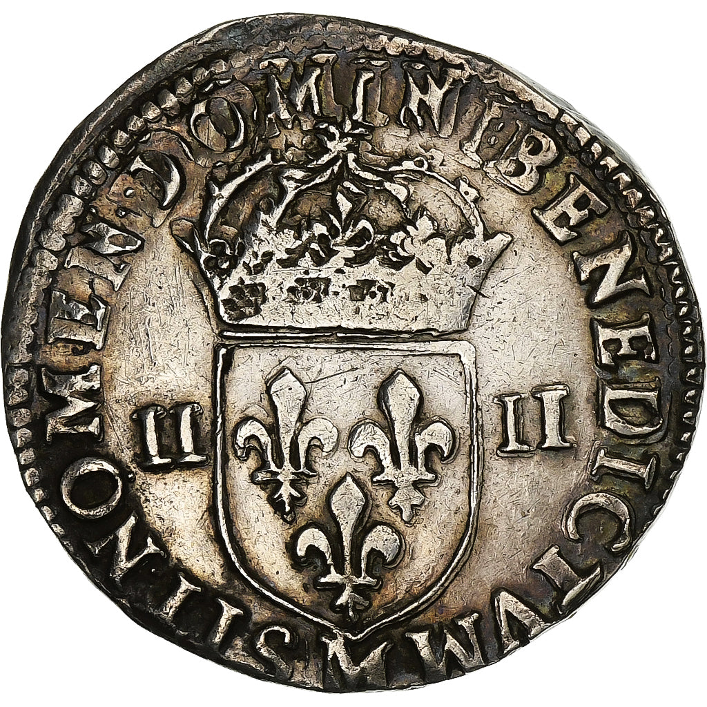 France, Louis XIV, 1/4 Ecu, 1645, Toulouse, Silver, VF(30-35), Gadoury:136