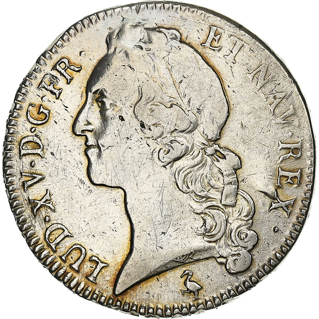 France, Louis XV, Écu au bandeau, 1760, Paris, Argent, TB+, Gadoury:322