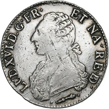 France, Louis XVI, Écu de Béarn aux branches d'olivier, 1781, Pau, Silver