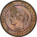 France, 10 Centimes, Cérès, 1876, Paris, Bronze, MS(63), Gadoury:265a