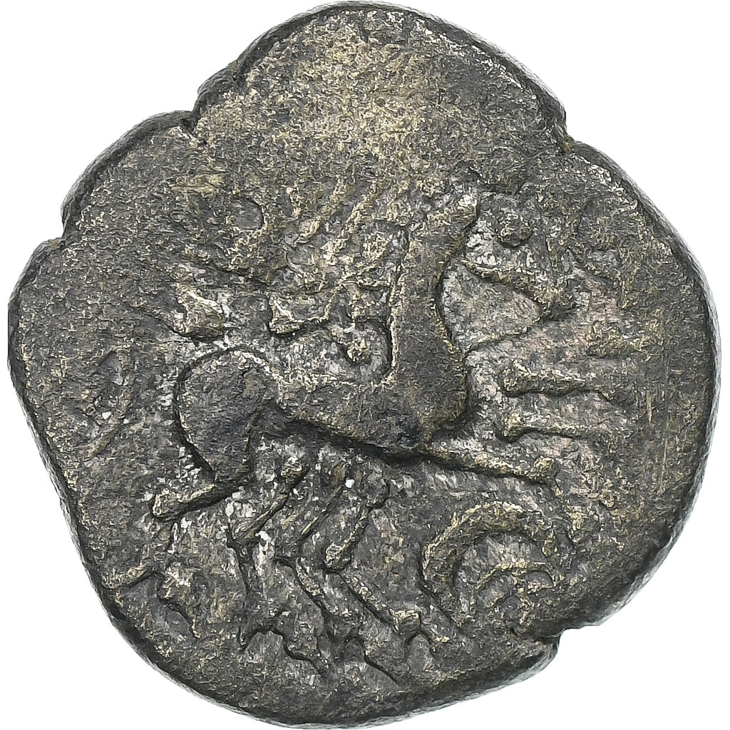 Carnutes, Statère à la lyre, 1st century BC, Eletro, VF(30-35)