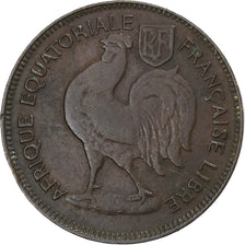 África Equatorial Francesa, 50 Centimes, 1942, Pretoria, Latão, VF(30-35)