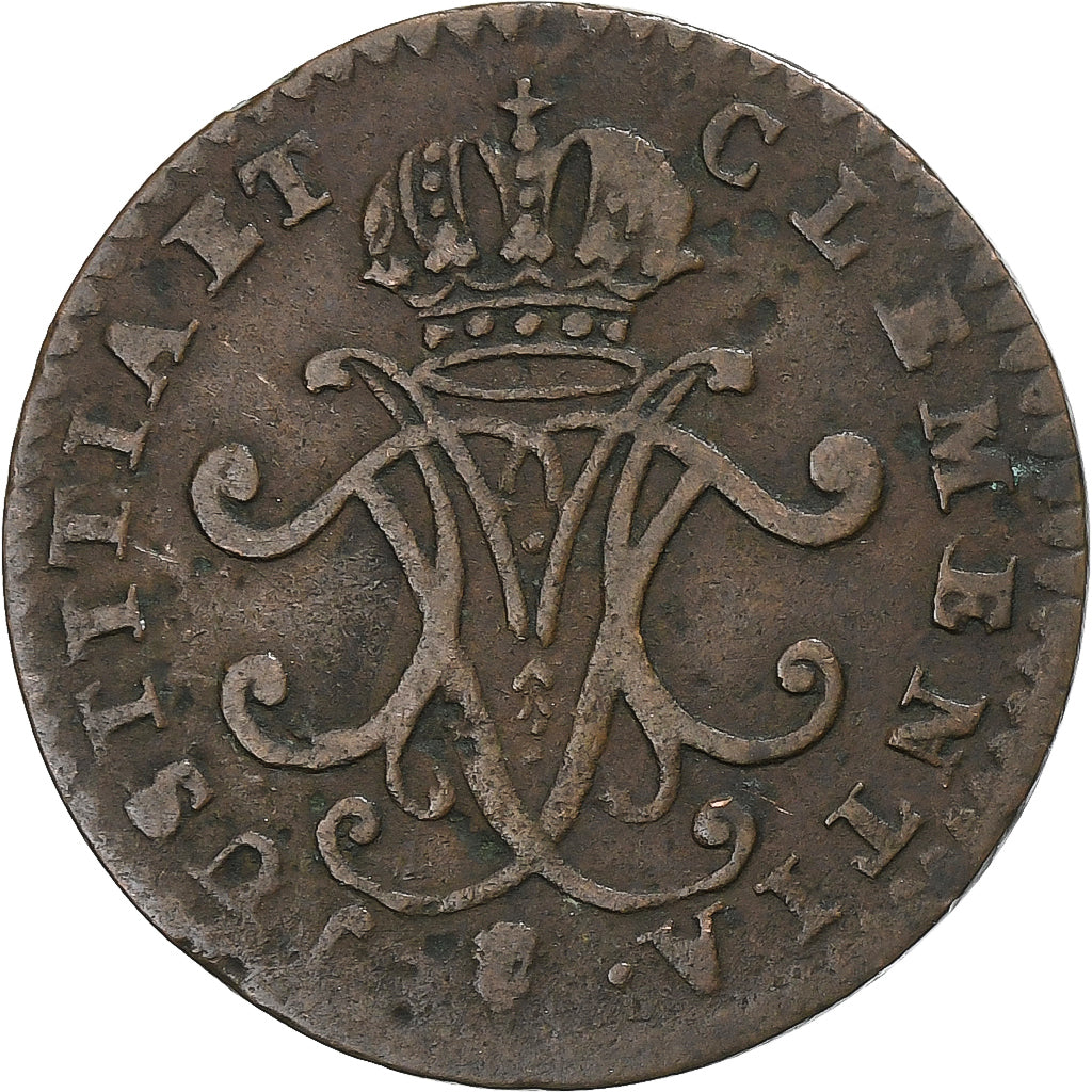 Luxembourg, Maria Theresa, Liard, 1759, Brussels, Copper, EF(40-45), KM:3