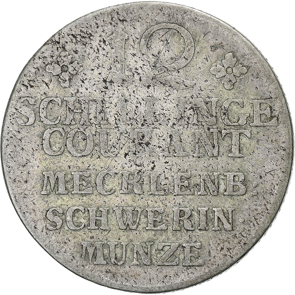 Grand Duchy of Mecklenburg-Schwerin, Friedrich II, 12 Schilling, 1774, Schwerin