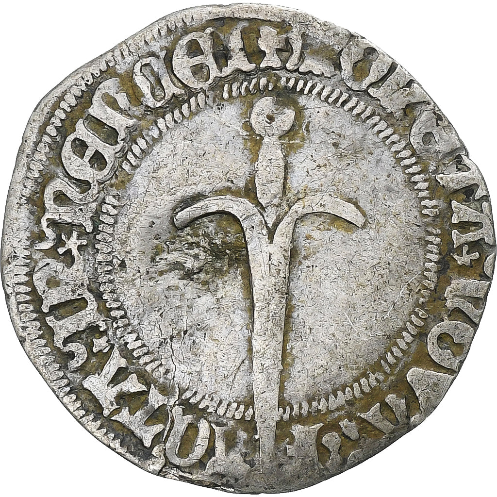 Lorraine, René II, 1/2 Gros, 1473-1508, Nancy, Billon, VF(30-35)