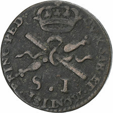 Kingdom of Sardinia, Vittorio Amedeo III, Soldo, 1792, Billon, VF(30-35), KM:65