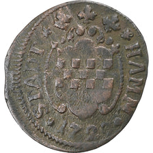 Niemcy, 3 Pfennig, 1729, Hamm, Miedź, VF(30-35), KM:75