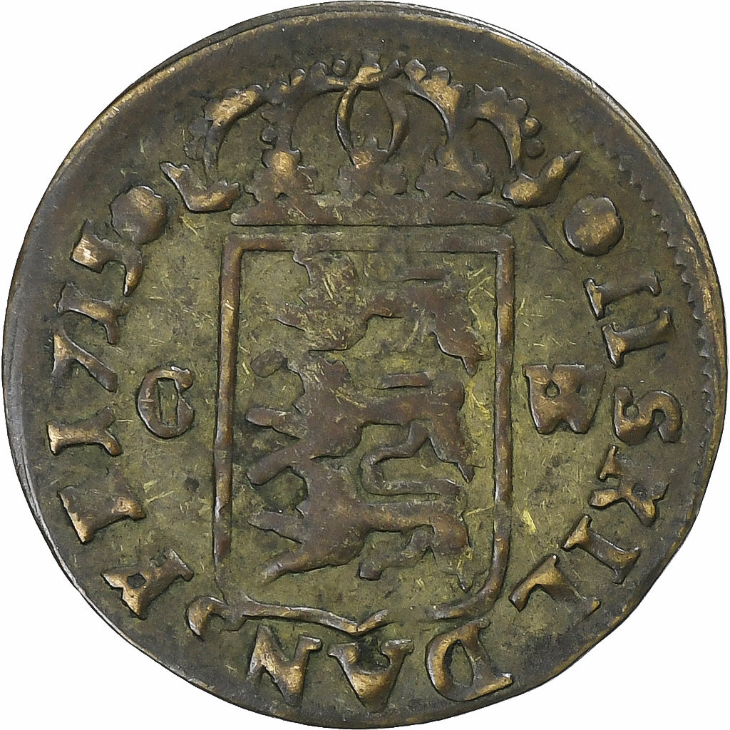 Dinamarca, Frederik IV, 2 Skilling, 1715, Lingote, EF(40-45), KM:4