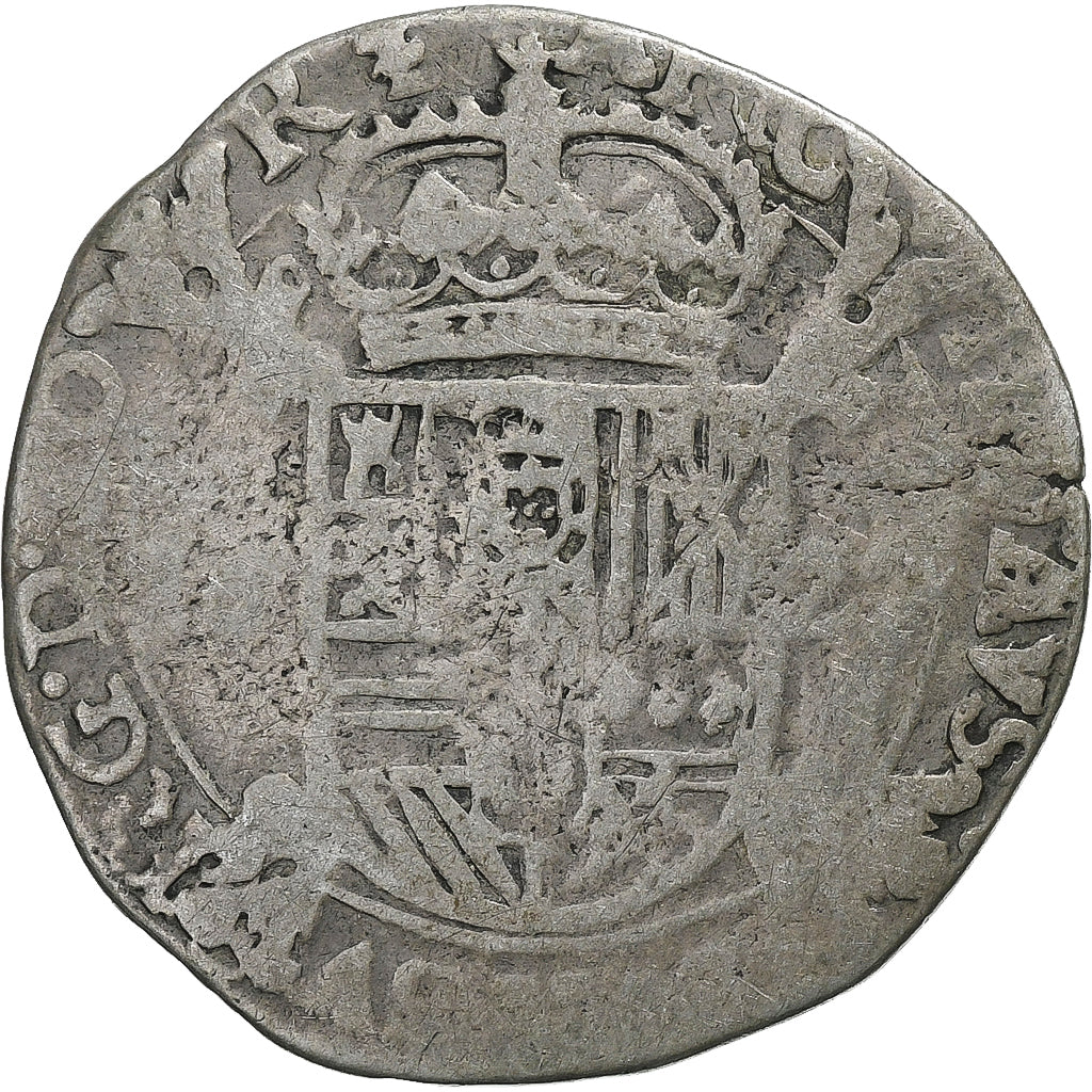 Spanish Netherlands, Philip IV, Escalin, 1622, Silver, VF(20-25), KM:52