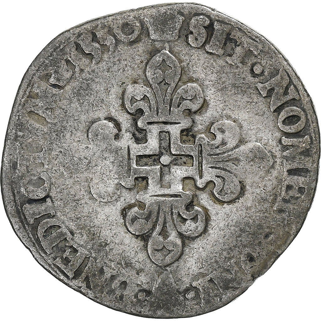 Frankreich, Henri II, Double Sol Parisis, 1550, Paris, Billon, S, Gadoury:363