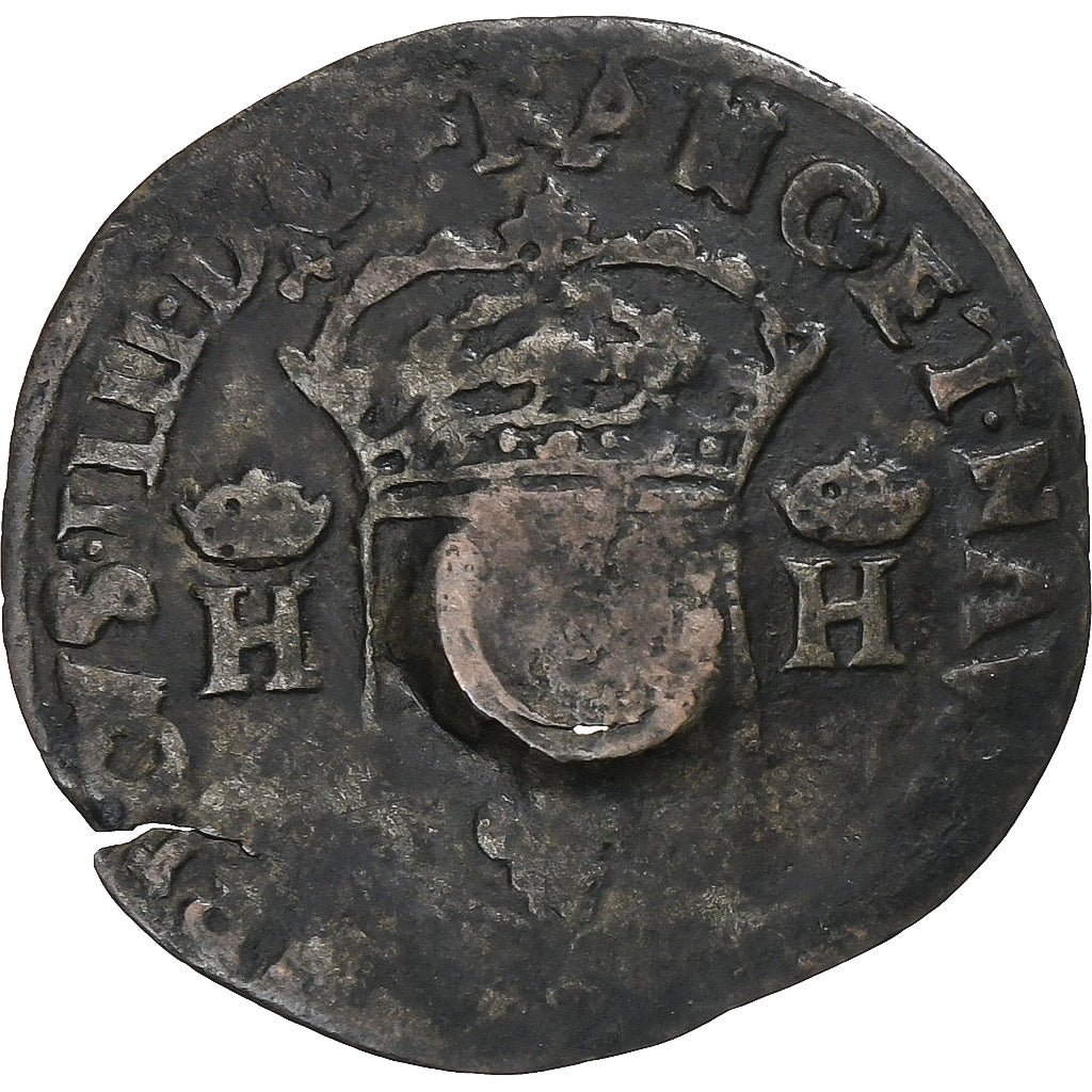 Francia, Louis XIII, Quinzain (Douzain contremarqué), Rame, MB+, Gadoury:21