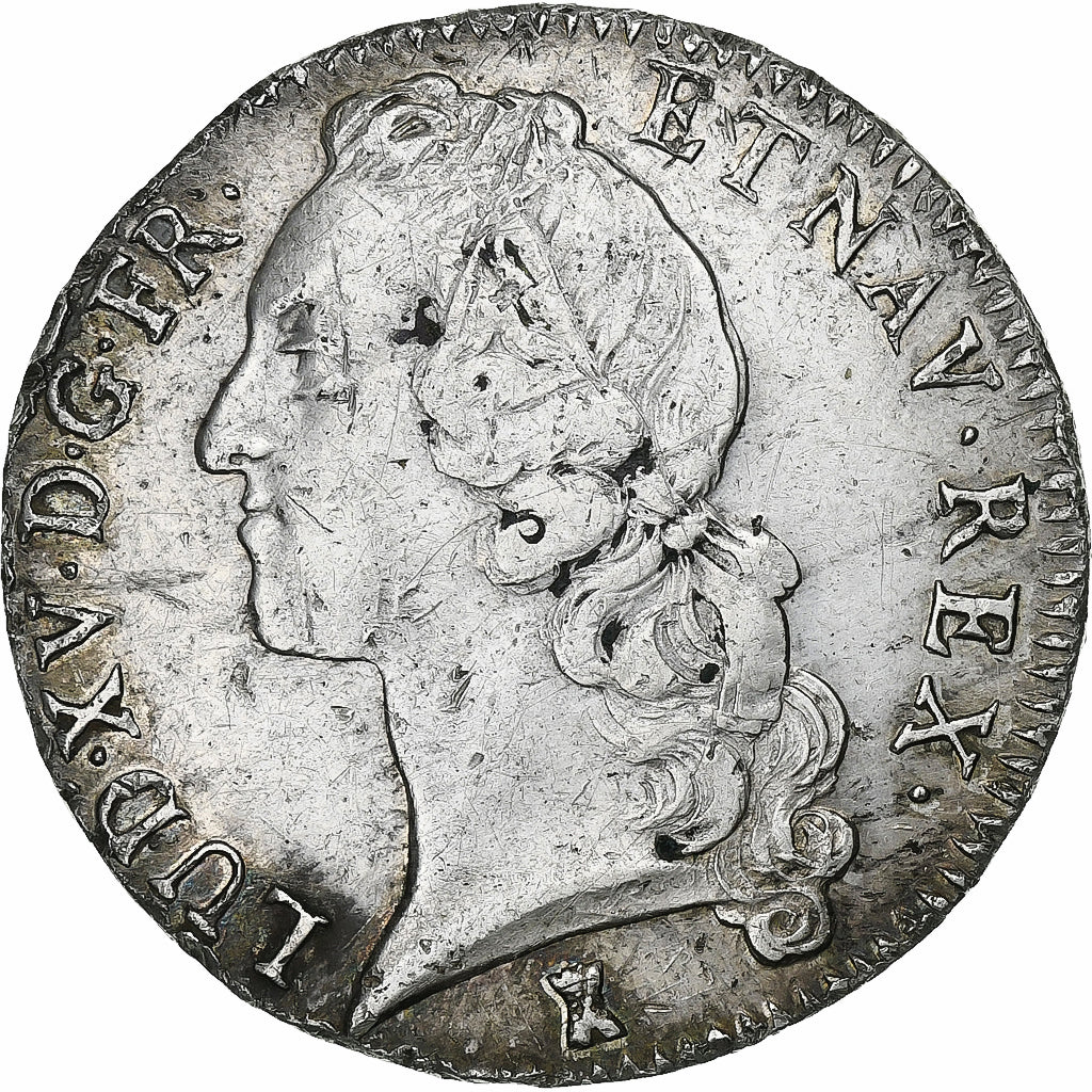 Frankreich, Louis XV, Écu au bandeau, 1766, Nantes, Silber, S+, Gadoury:322