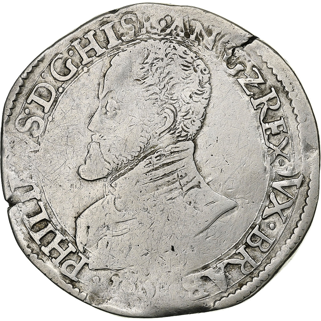 Spanish Netherlands, Philip II, Philipsdaalder, 1585-1598, Silver, VF(30-35)