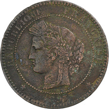 France, 10 Centimes, Cérès, 1897, Paris, Torche, Bronze, VF(30-35)