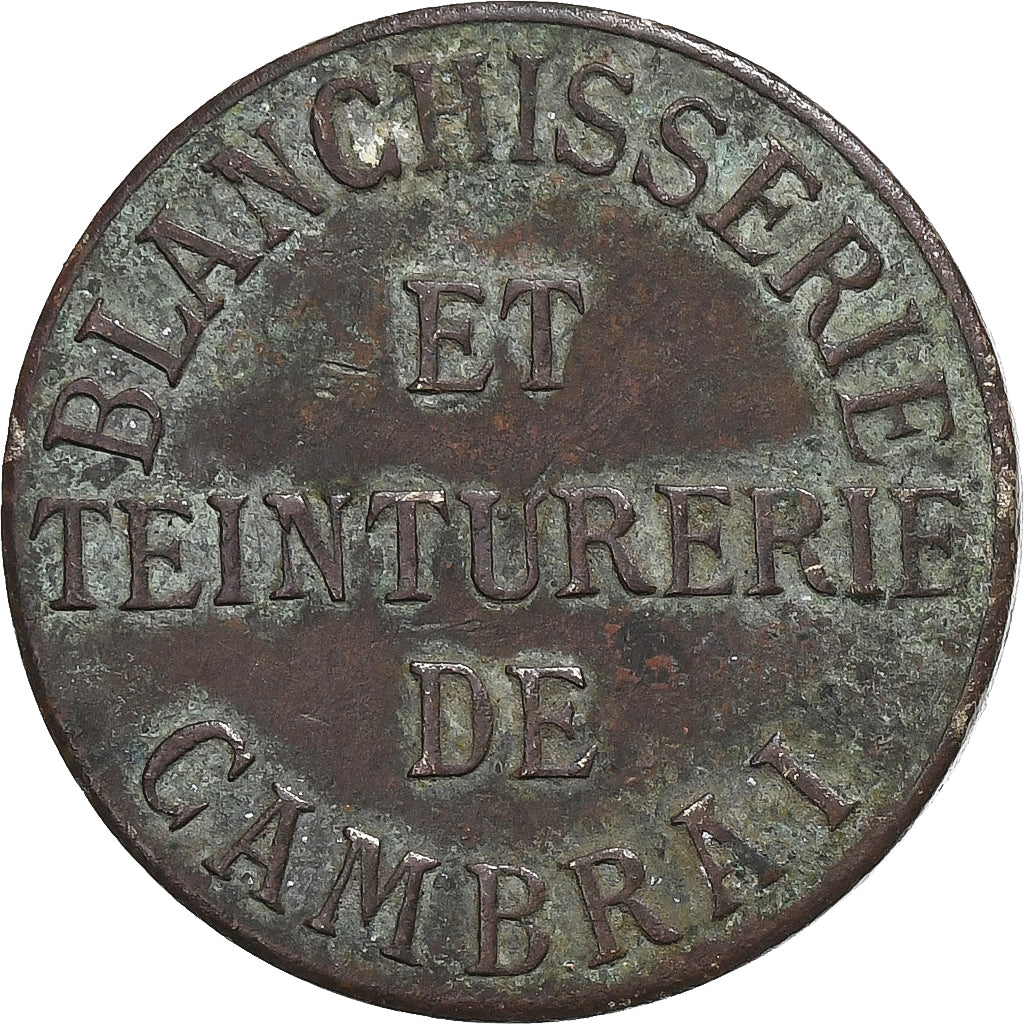 Francja, Token, Blanchisserie et Teinturerie de Cambrai, Miedź, EF(40-45)