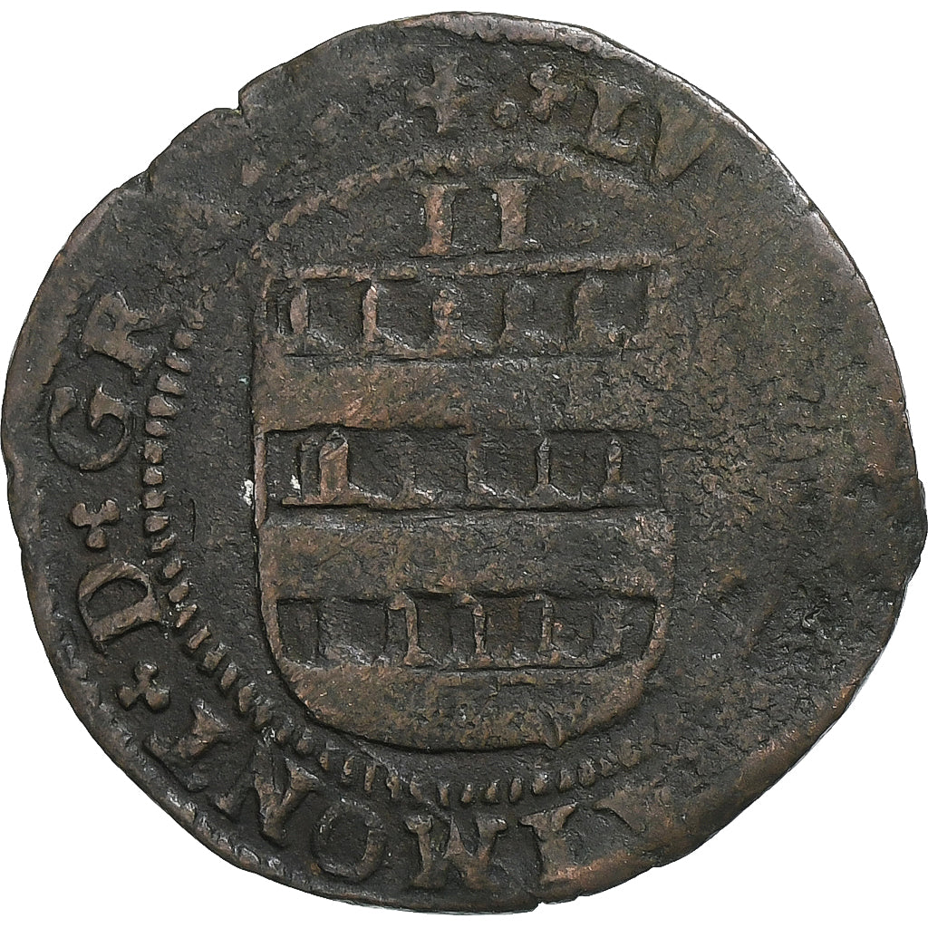 Archbishopric of Cambrai, Louis de Berlaimont, Double Denier, 1570-1596