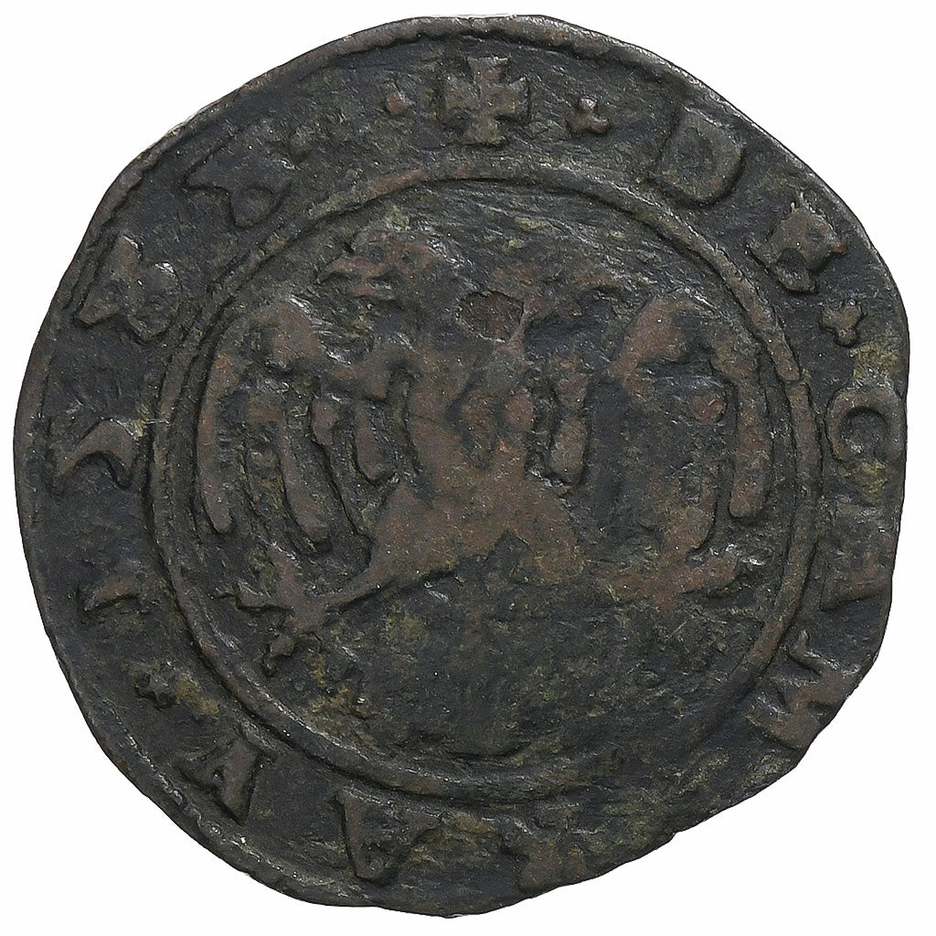 County of Cambrai, Jean de Monluc, 6 Deniers, 1588, Cambrai, Koper, FR+
