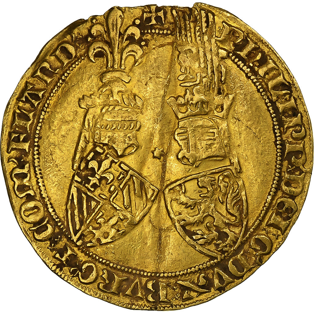 Burgundian Netherlands, County of Flanders, Philippe le Hardi, Gold Double Helm