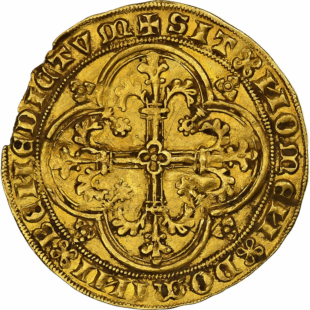 Burgundian Netherlands, County of Flanders, Philippe le Hardi, Gold Double Helm