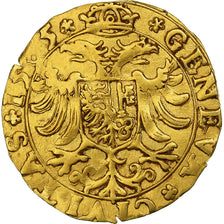 Svizzera, Ecu pistolet, 1585, Geneva, Oro, BB, Friedberg:249