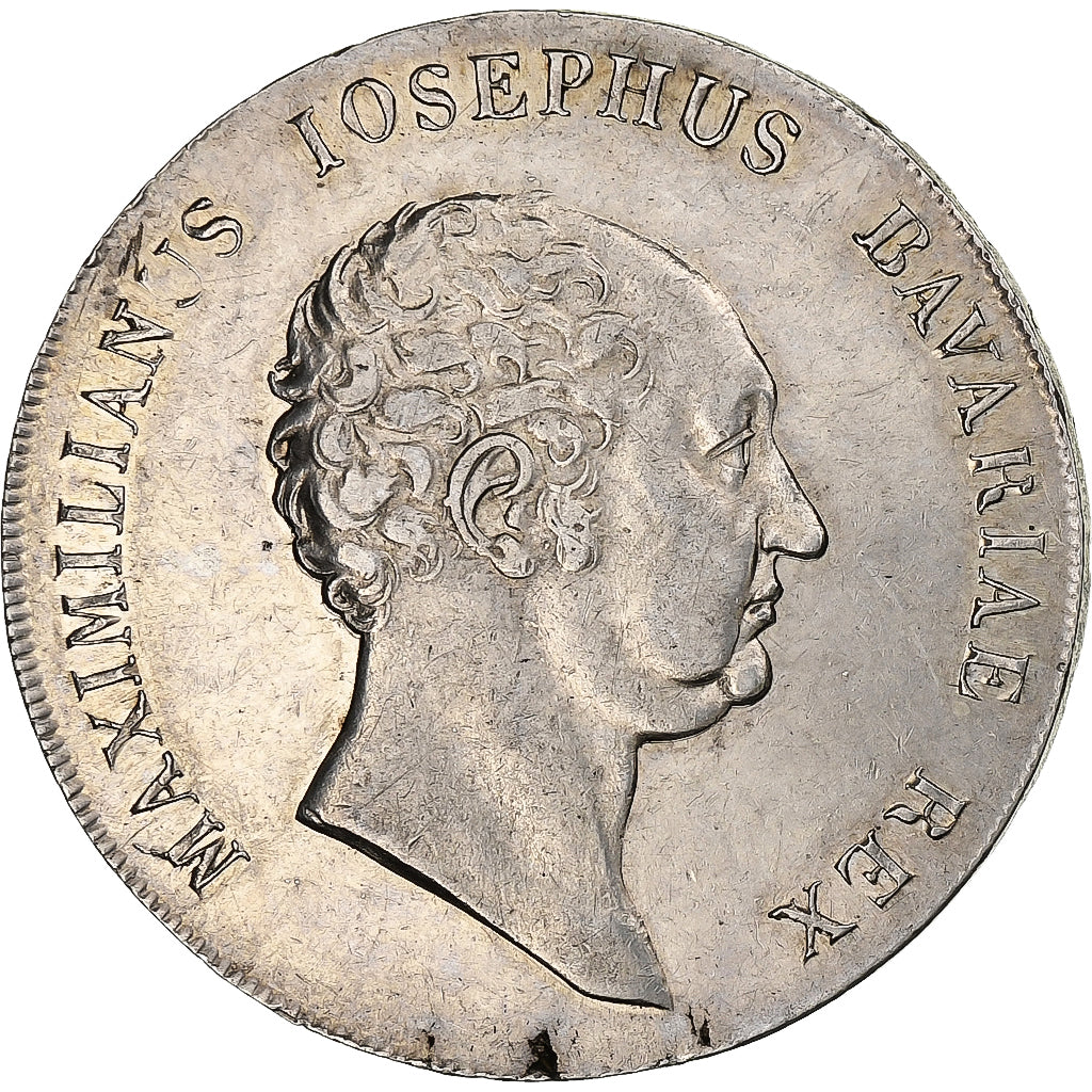 Kingdom of Bavaria, Maximilian I Joseph, Kronenthaler, 1819, Munich, Prata