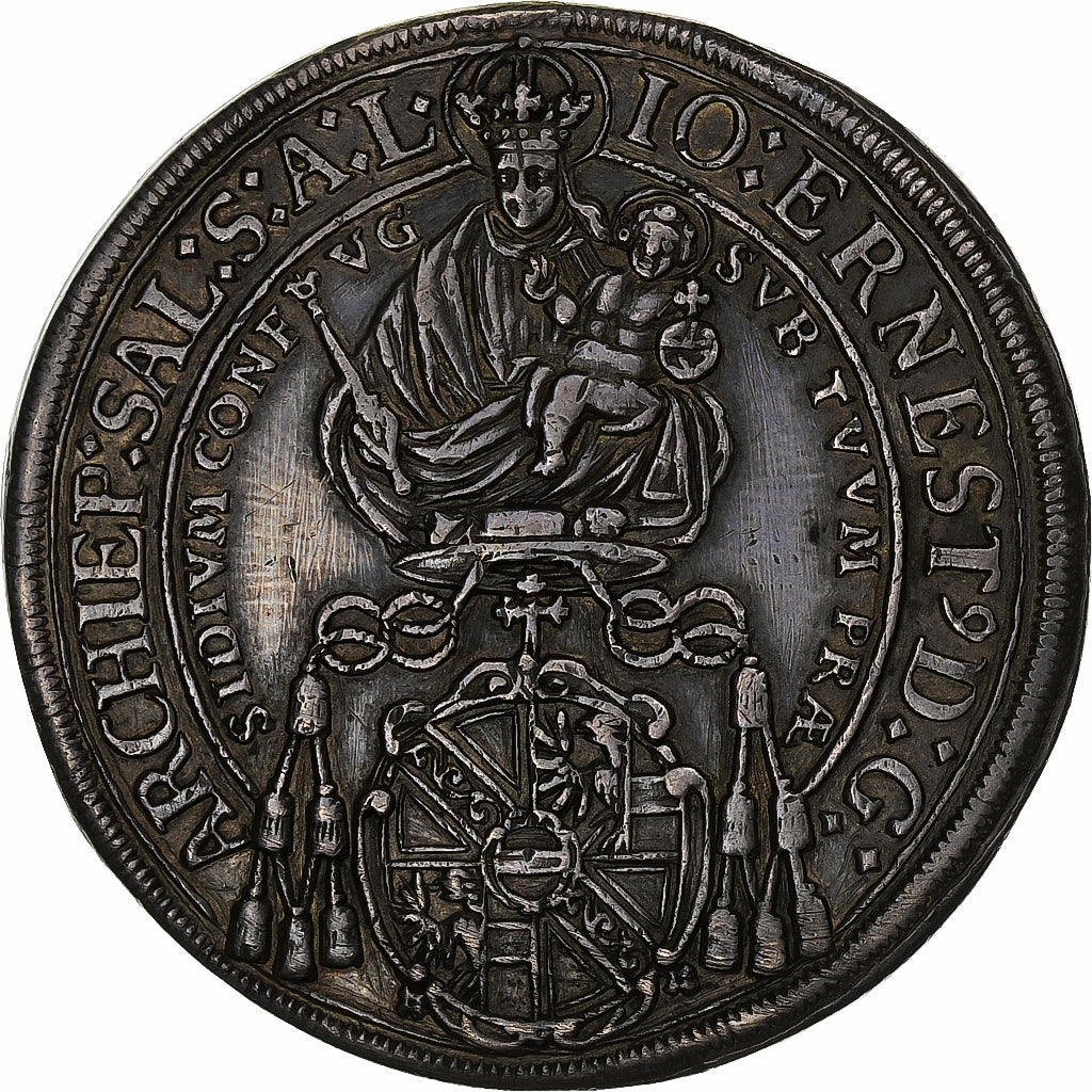 Évêché de Salzbourg, Johann Ernst von Thun, Thaler, 1694, Salzbourg, Argent