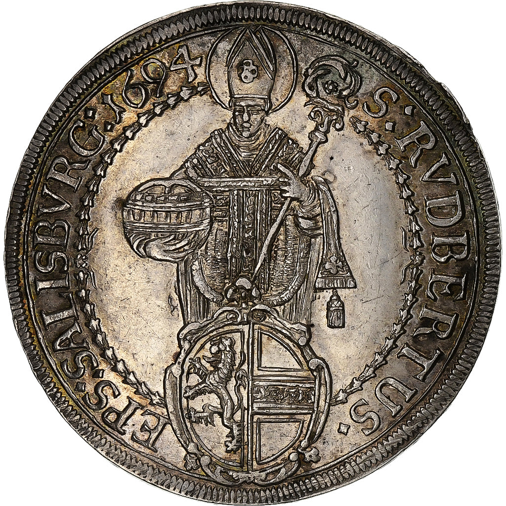 Bishopric of Salzburg, Johann Ernst von Thun, Thaler, 1694, Salzburg, Silver