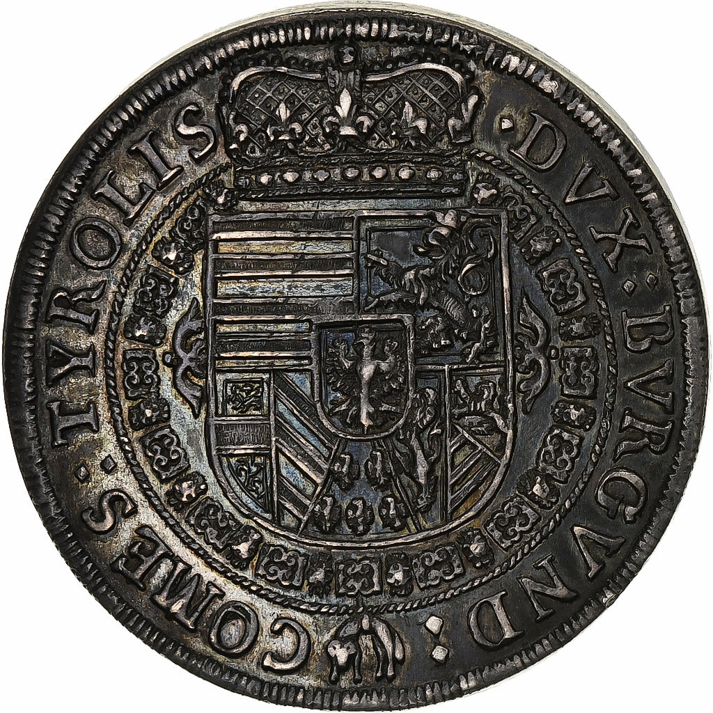 County of Tyrol, Ferdinand Charles, Thaler, 1646, Hall, Silber, VZ, KM:933.3