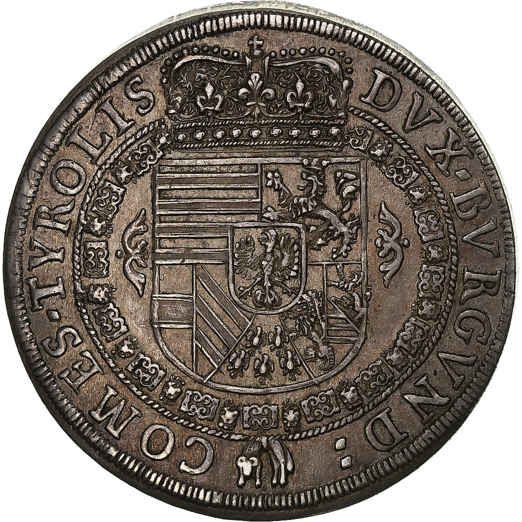 County of Tyrol, Leopold V, Thaler, 1632, Hall, posthumous, Zilver, PR, KM:629.2
