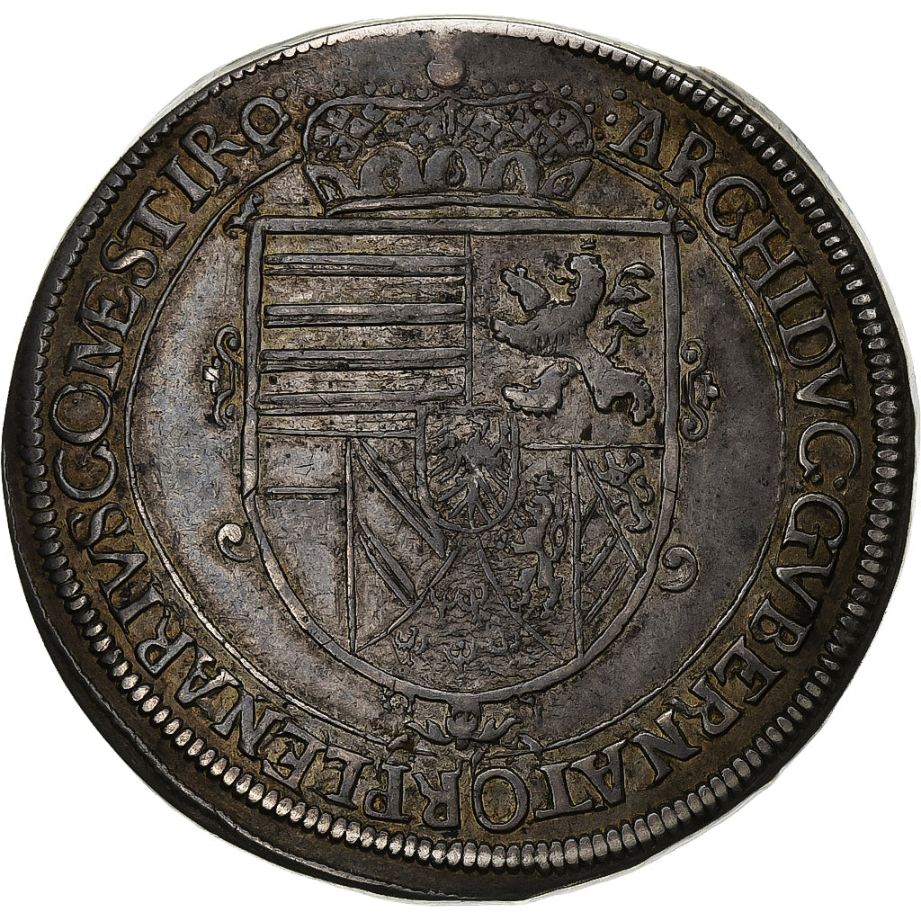 County of Tyrol, Leopold V, Thaler, 1624, Hall, Silver, AU(50-53)