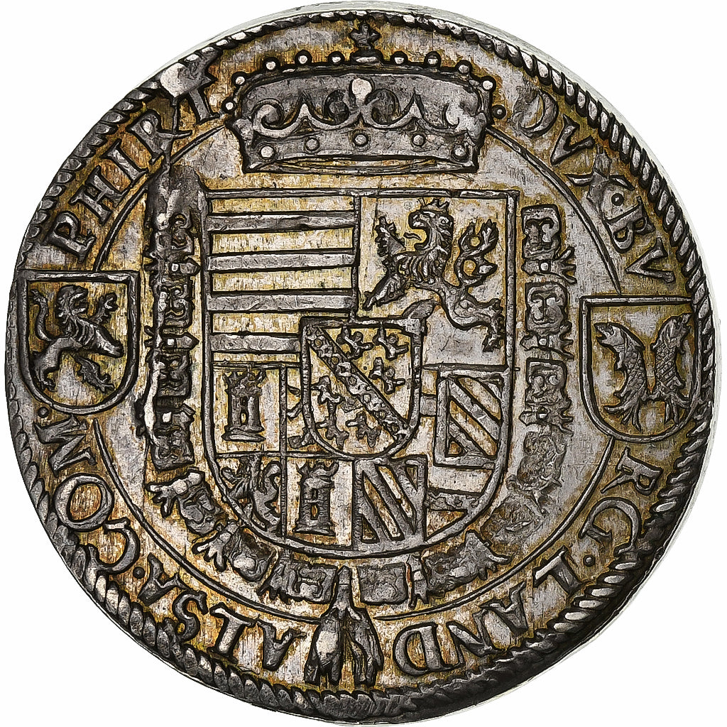 Österreich, Ferdinand II, Thaler, 1584-1595, Ensisheim, Silber, SS+, KM:14.3