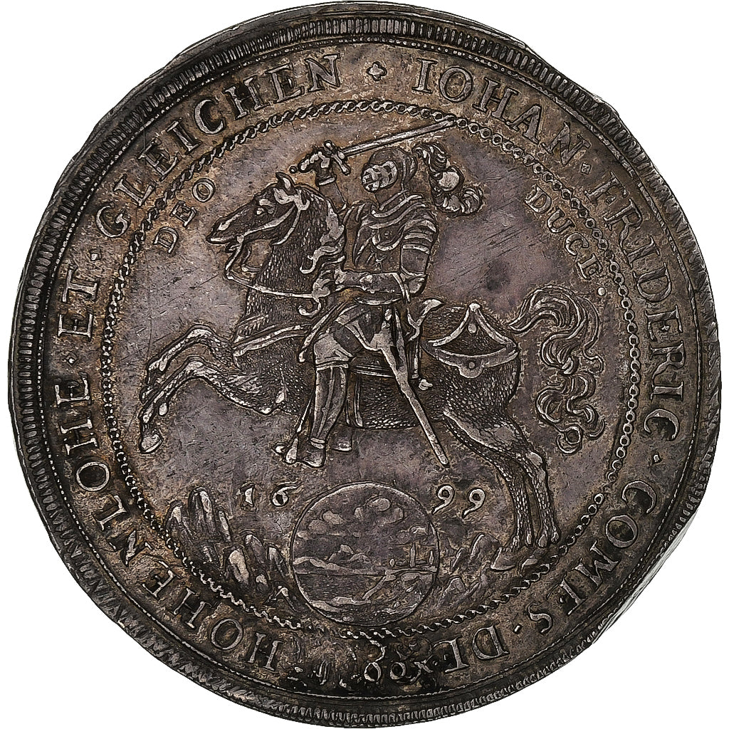 Duitsland, Johann Friedrich, Thaler, 1699, Augsburg, Zilver, PR, KM:17