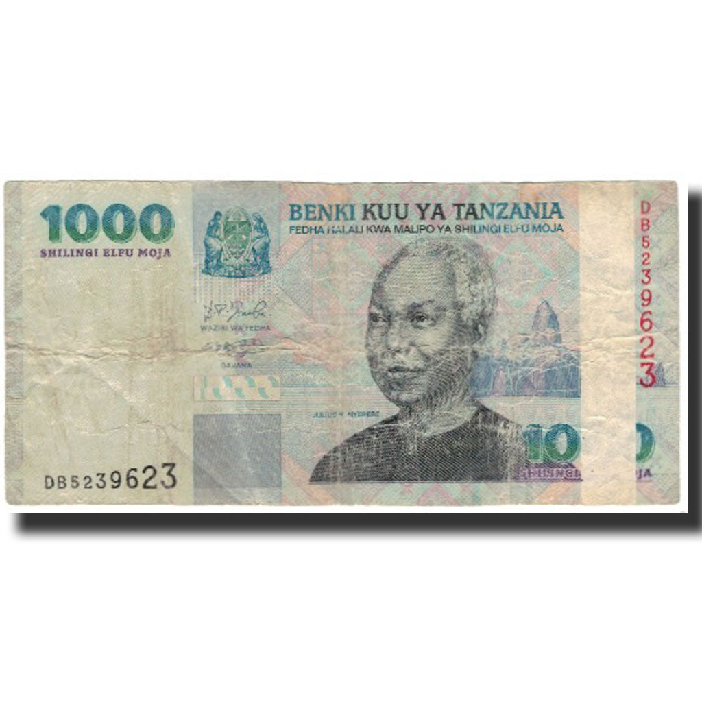 Banknote, Tanzania, 1000 Shilingi, Undated (2000), KM:36b, VG(8-10)