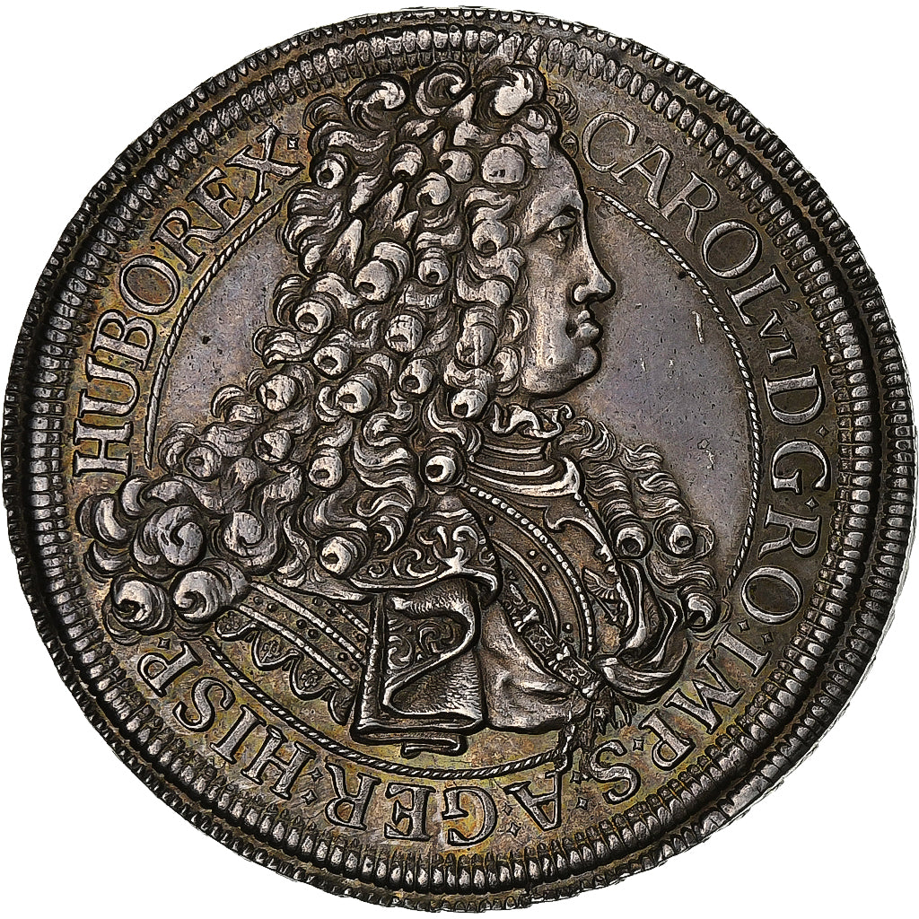 Österreich, Charles VI, Thaler, 1717, Vienna, Silber, VZ+, KM:1522