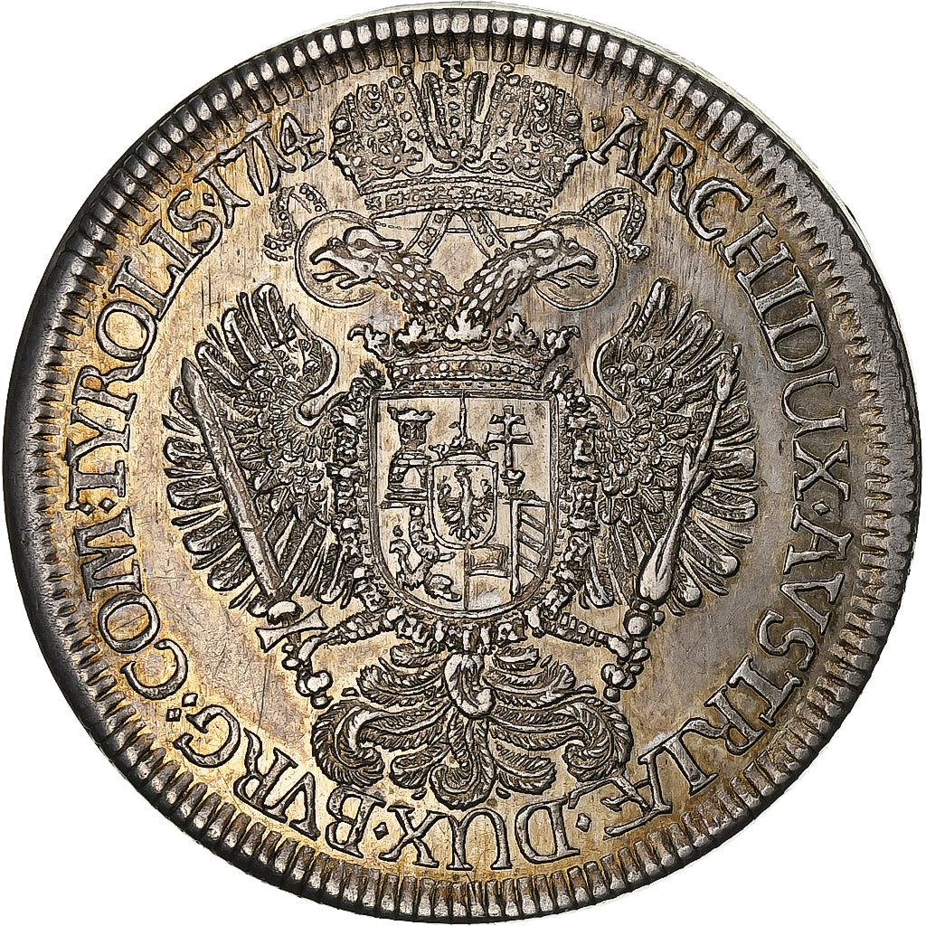 Austria, Charles VI, Thaler, 1714, Hall, Silver, MS(63), KM:1570