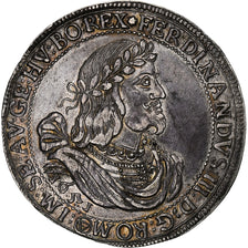 Áustria, Ferdinand III, Thaler, 1651, Vienna, Prata, AU(50-53), KM:975