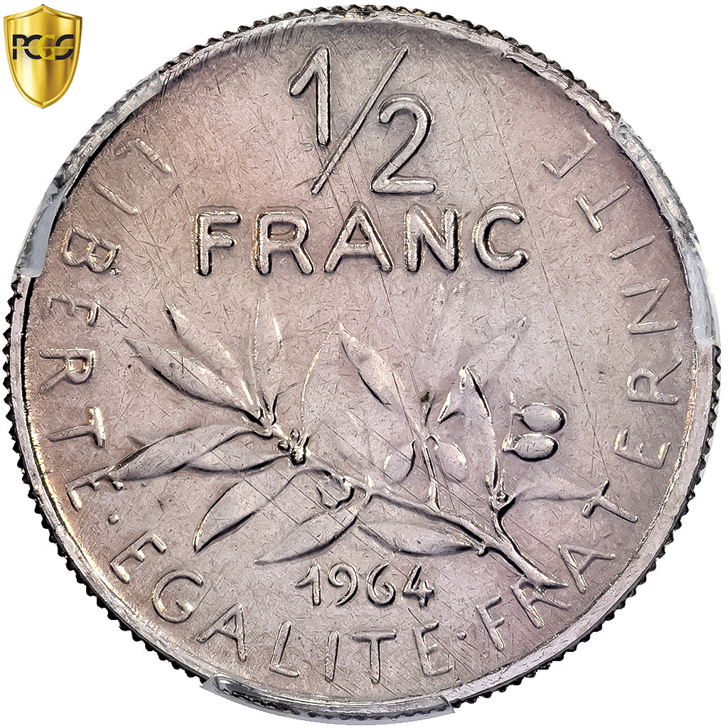 Francia, 1/2 Franc, Semeuse, 1964, Monnaie de Paris, Pré-série, Nichel, PCGS